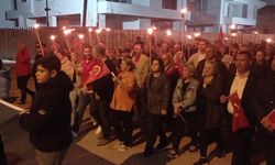 Gömeç’te Cumhuriyet Bayramı fener alayı