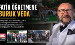 Fatih öğretmene buruk veda