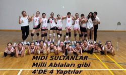 Midi Sultanlar, Milli ablaları gibi 4’de 4 yaptılar