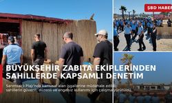 Büyükşehir Zabıta Ekiplerinden Sahillerde Kapsamlı Denetim