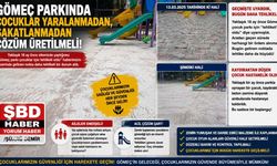 Gömeç parkında çocuklar sakatlanmadan çözüm üretilmeli