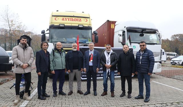 Eyüpsultan’dan Filistin’e 9 yardım TIR’ı