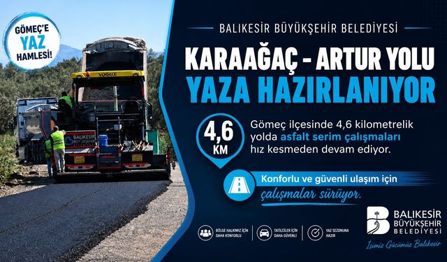 Büyükşehir, Karaağaç-Artur yolunu yaza hazırlıyor