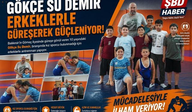 Güreşte 10 yaşındaki minik kız tuttuğunu deviriyor