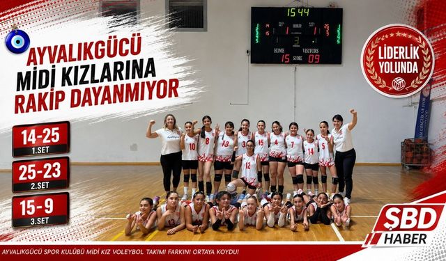 Ayvalıkgücü Midi Kızlarına Rakip Dayanmıyor
