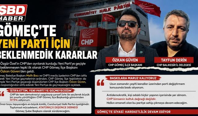 Gömeç'te Yeni Parti Sürecinde Beklenmedik Kararlar