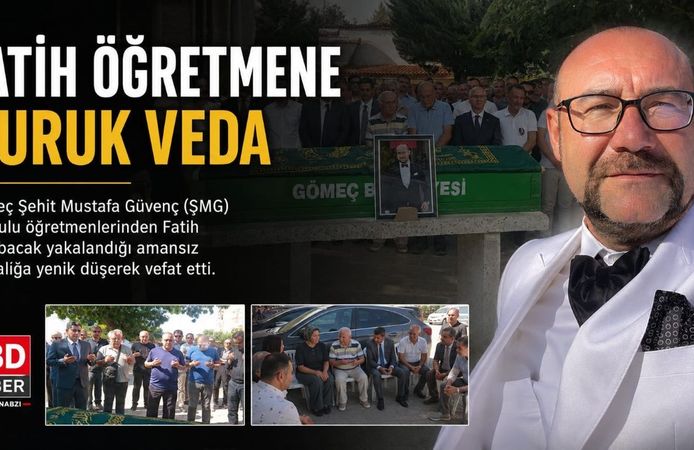 Fatih öğretmene buruk veda