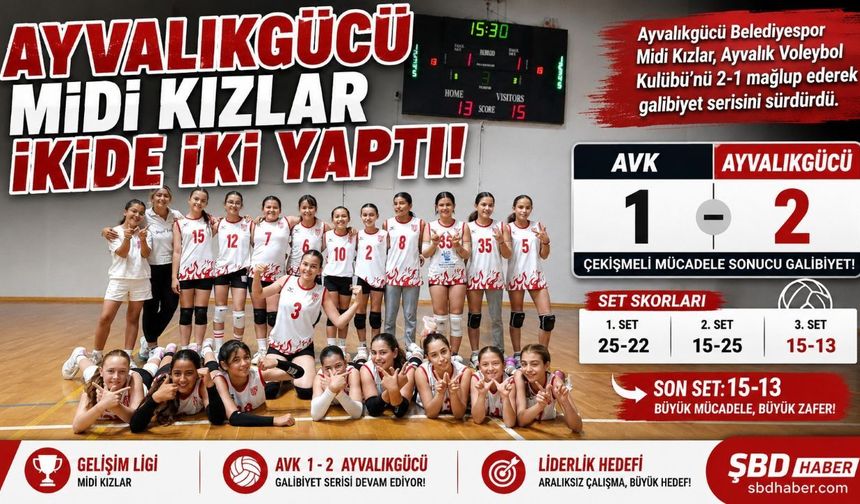 Ayvalıkgücü Midi Kızlar ikide iki yaptı