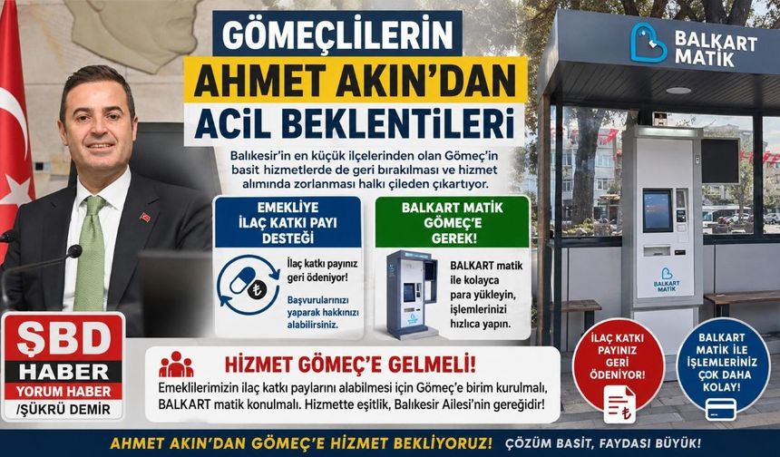 Gömeçlilerin Ahmet Akın’dan acil beklentileri
