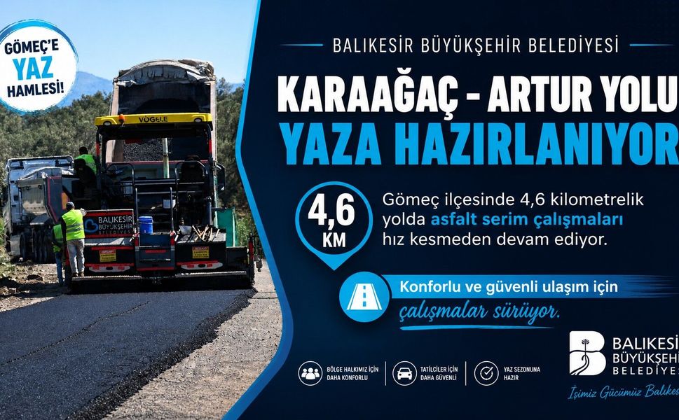 Büyükşehir, Karaağaç-Artur yolunu yaza hazırlıyor
