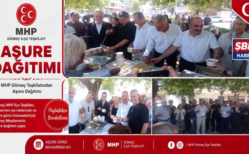 MHP Gömeç teşkilatından aşure dağıtımı