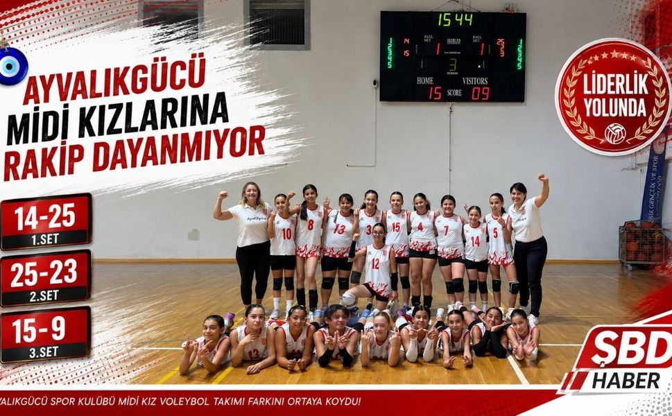 Ayvalıkgücü Midi Kızlarına Rakip Dayanmıyor