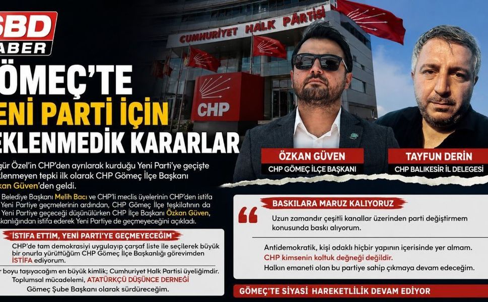 Gömeç'te Yeni Parti Sürecinde Beklenmedik Kararlar